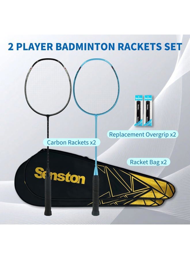 Senston N80 Professional Quality Carbon Fiber Badminton Racket with Carry Bag Included - Image 2
