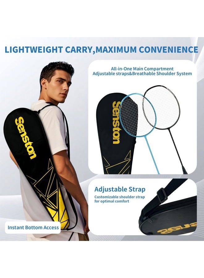 Senston N80 Professional Quality Carbon Fiber Badminton Racket with Carry Bag Included - Image 5