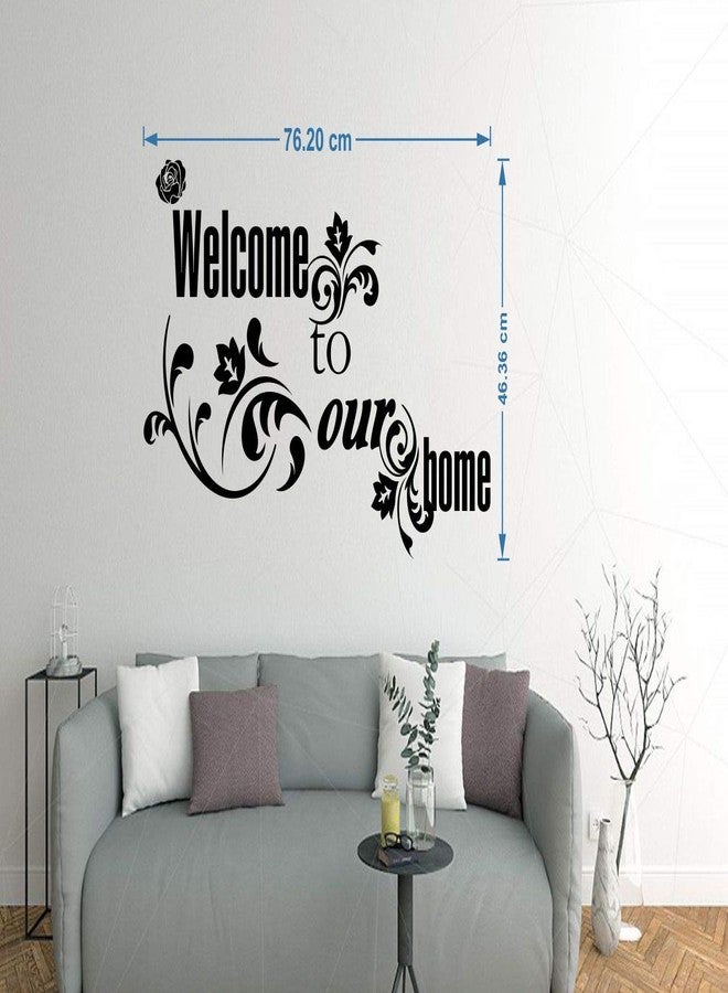 Walltech Combo of 4 Wall Sticker Welcome to Our Home Vine-(76 x46 cms) | Tribal Lady-(180 x 60 cms) | Monkey Hanging on Tree-(120 x 120 cms) | sb Folk Band-(11 x15 cms) - Material Vinyl - Image 2