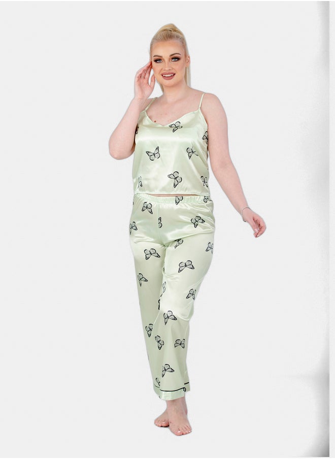 3 Pcs Butterfly Satin Pajama Set Mint - pzsku/ZA85BAFACB71449CF4DA5Z/45/_/1736677990/6c49f821-cc80-4d07-bf96-8a496a87d647