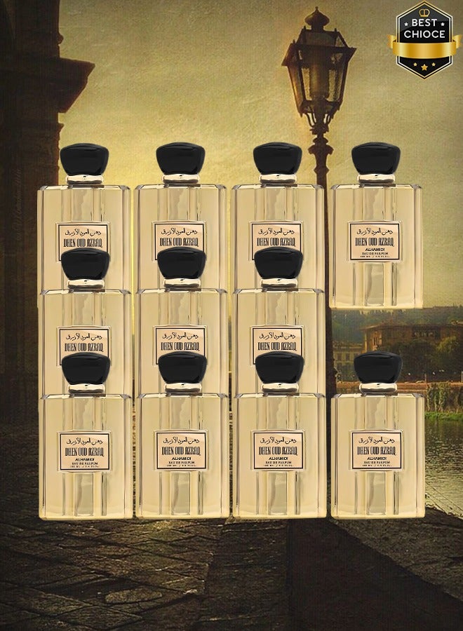 ALHAMIDI 11 Pieces Dhen Oud Azraq Perfume 100ml EDP - Image 1
