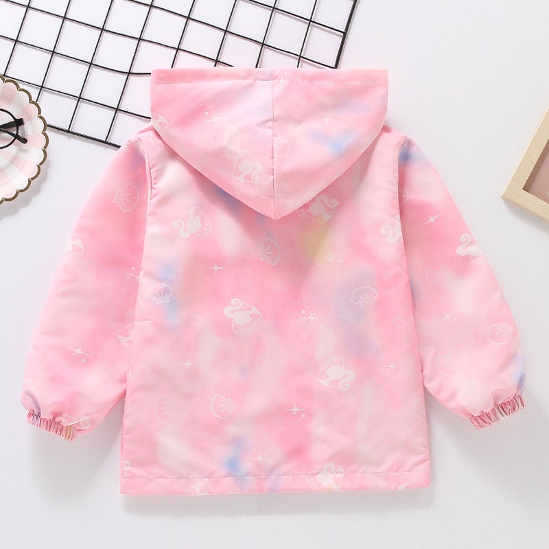 2024 coat girls middle-aged girls Korean casual gradient color charge coat childrens coat in stock wholesale Pink  - Image 5