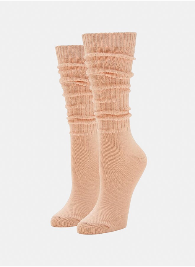 FOREVER 21 Ribbed Knit Knee-High Socks  - Image 1