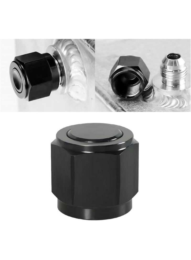 AN4-AN12 Female Flare Cap Block Off Fitting Plug, 1PCS Aluminum Swivel Hex Head Nut Port Adapter, Automotive Modification Accessories for Fuel Oil Line - Image 1