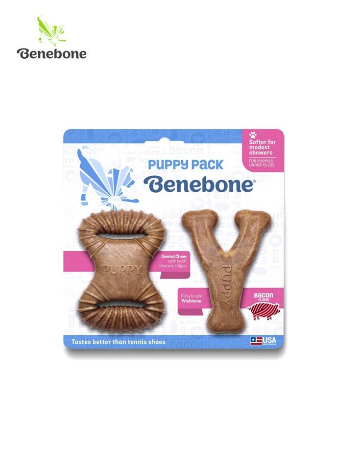 Benebone Puppy Dental Chew Wishbone Tiny - Image 1