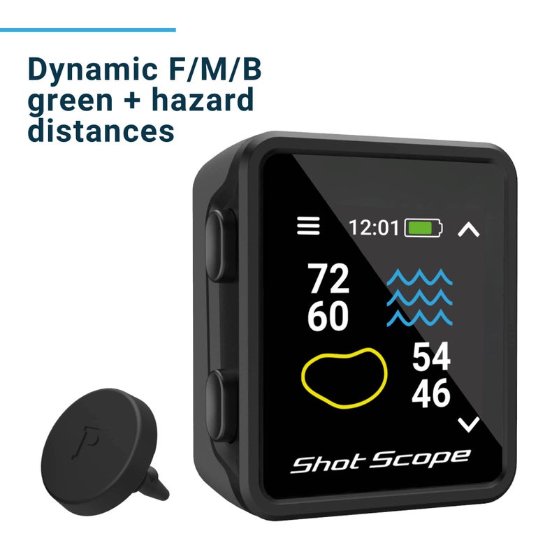 Shot Scope Technologies Shot Scope H4 GPS Handheld with Shot Tracking - F/M/B Green and Hazard Distances - 36,000+ pre-Loaded Courses - 100+ Statistics Including Strokes Gained - No subscriptions  - Image 3