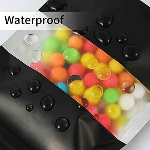 TRUE SHOP THE ULTIMATE SOLUTION FOR FOOD STORAGE - FOIL POUCH STAND-UP BAGS WITH SELF-SEALING TECHNOLOGY MATT BLACK (250 GM, 20, count) - Image 4