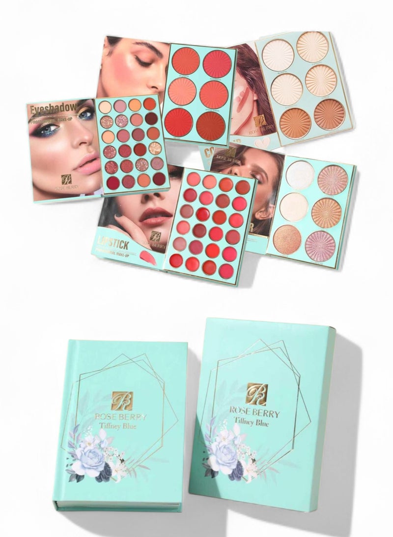 روز بيري كتاب باليت ميكب متكاملة كتاب (٥ صفحات ) متعدد الألوان