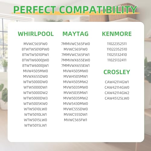 Pulluty 【2025 Upgraded】W11130362 WTW5000DW2 WTW5000DW3 WTW5000DW1 MVWX655DW1 MVWC565FW2 MVWC565FW1 Washer Suspension Rod Kit for Whirlpool Maytag Kenmore Washer - Replaces W10594080 W10735786 W10748956 - Image 4