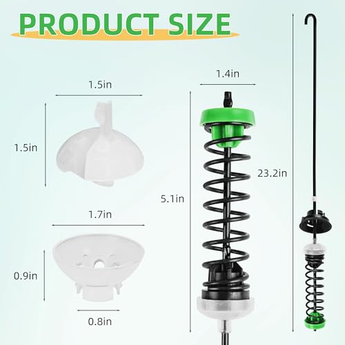 Pulluty 【2025 Upgraded】W11130362 WTW5000DW2 WTW5000DW3 WTW5000DW1 MVWX655DW1 MVWC565FW2 MVWC565FW1 Washer Suspension Rod Kit for Whirlpool Maytag Kenmore Washer - Replaces W10594080 W10735786 W10748956 - Image 2