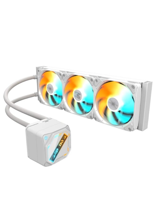 GIGABYTE GAMING 360 ICE Liquid CPU Cooler GP GIGABYTE GME360I 3 FAN -WHITE - Image 3