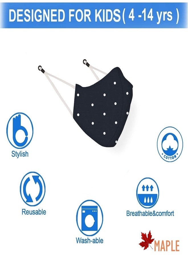 MAPLE MP-21 Face Mask for Kids | Reusable and Washable | 3 Layer Filtration | Anti Pollution | Cotton Protective kid Mask | Fashionable for Girl Boys Unisex (4, Kids Age 3-6 Years) - Image 5