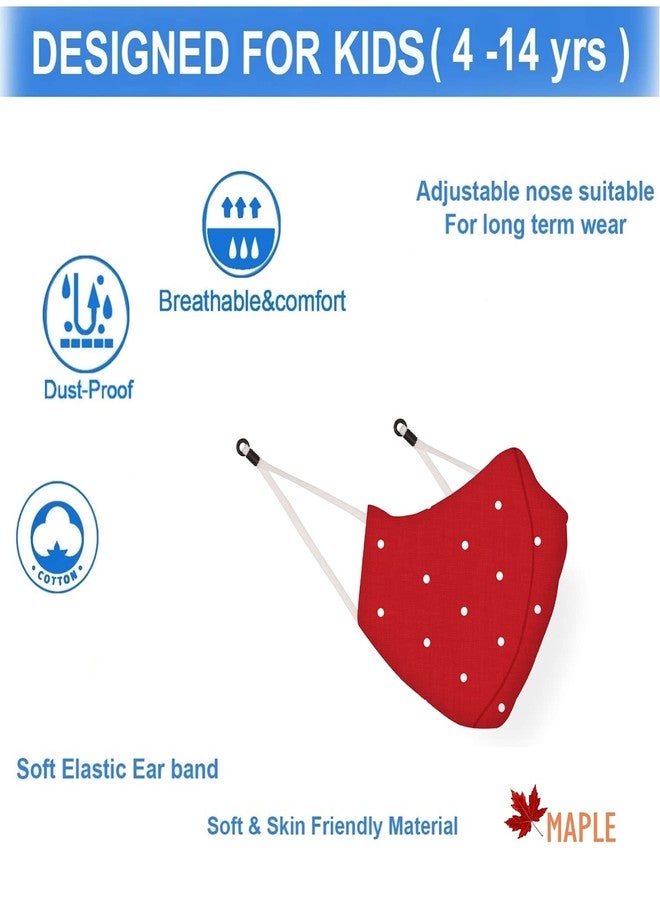 MAPLE MP-21 Face Mask for Kids | Reusable and Washable | 3 Layer Filtration | Anti Pollution | Cotton Protective kid Mask | Fashionable for Girl Boys Unisex (4, Kids Age 3-6 Years) - Image 3