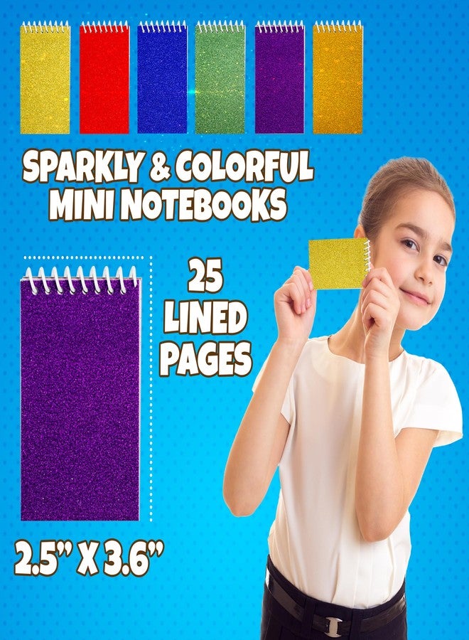 Bedwina Mini Prism Spiral Notepads - (Bulk Pack of 24) Small Pocket Mini Notepads for Kids, 2.5 Inch x 3.6 Inch - Spiral Sketch Memo Note Pads for Party Favor Gifts and Goodie Bags - Image 3