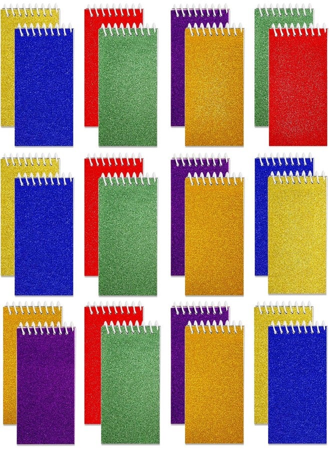 Bedwina Mini Prism Spiral Notepads - (Bulk Pack of 24) Small Pocket Mini Notepads for Kids, 2.5 Inch x 3.6 Inch - Spiral Sketch Memo Note Pads for Party Favor Gifts and Goodie Bags - Image 1