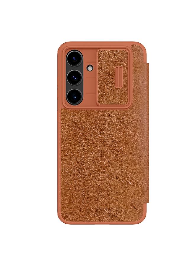 Nillkin Case For Samsung Galaxy S24 FE 5G QIN Series Pro Sliding Camera Cover Design Leather Phone Case - Image 1
