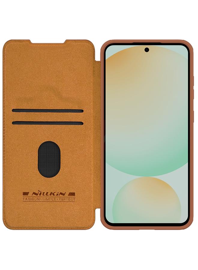 Nillkin Case For Samsung Galaxy S24 FE 5G QIN Series Pro Sliding Camera Cover Design Leather Phone Case - Image 3