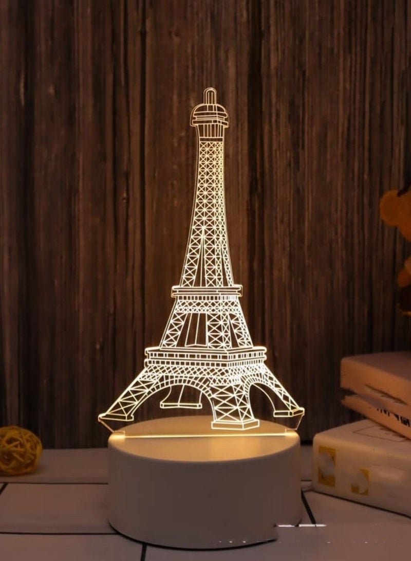 Loquat Creative 3D Nightlight Various Holiday Gifts USB Acrylic LED Ambience Sleeping Bedside Lamp 16 Kinds Of Color Touch Keys 