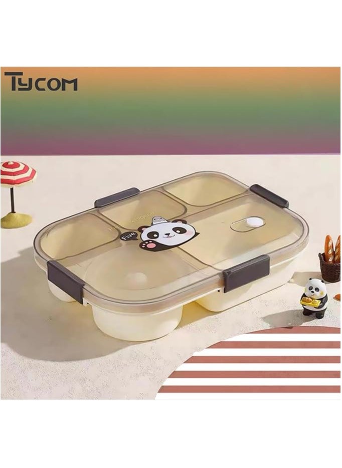 TYCOM Lunch Box for Kid, Bento Box Children, School Children's Lunch Box with Compartments, Leak-proof Lunch Box for Girls and Boys, Snack Box  - Image 2