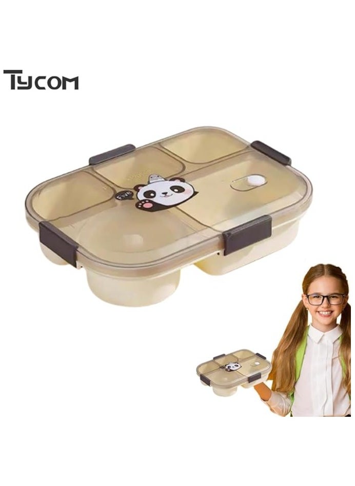 TYCOM Lunch Box for Kid, Bento Box Children, School Children's Lunch Box with Compartments, Leak-proof Lunch Box for Girls and Boys, Snack Box  - Image 3