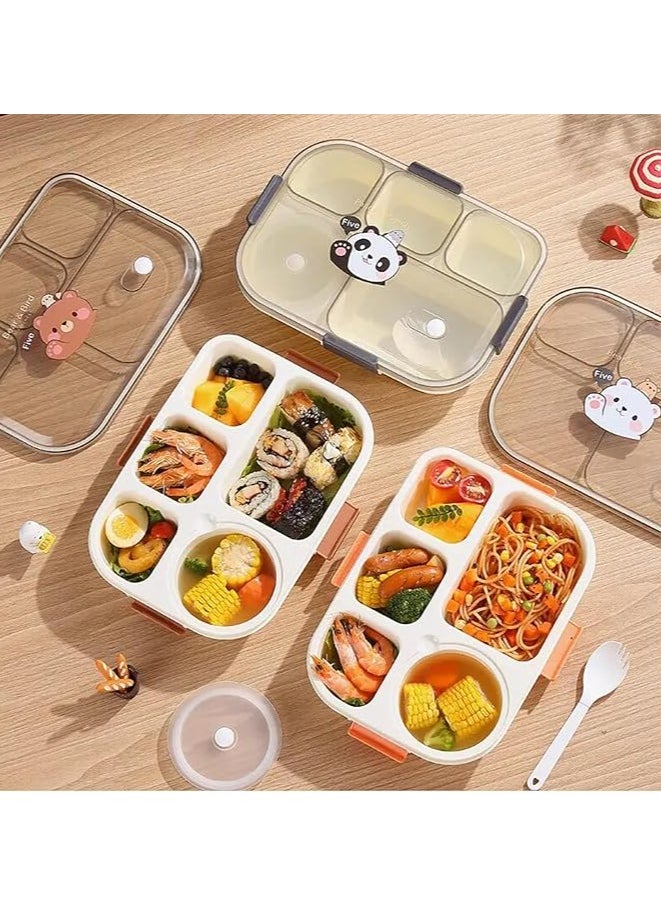 TYCOM Lunch Box for Kid, Bento Box Children, School Children's Lunch Box with Compartments, Leak-proof Lunch Box for Girls and Boys, Snack Box  - Image 5
