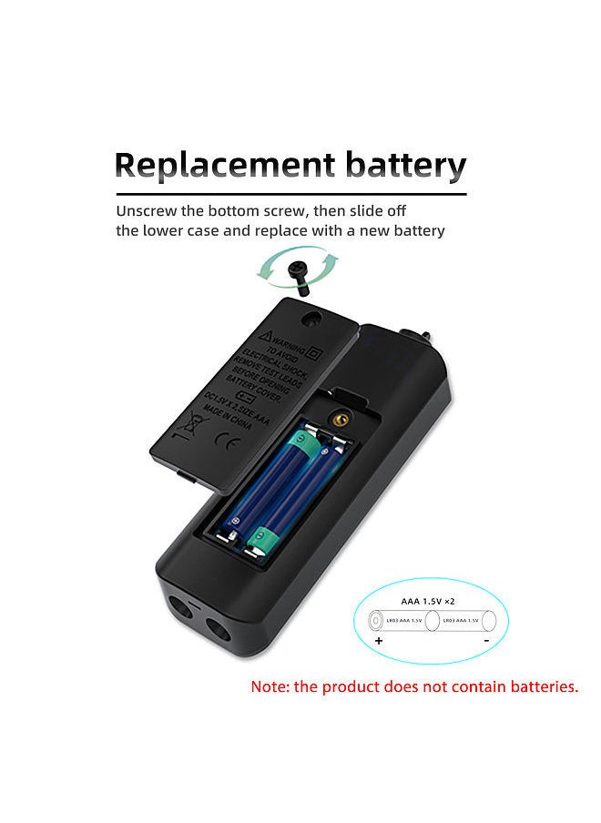 BSIDE A1 Mini Multimeter LCD Digital Tester Voltage Detector 2000 Counts DC/AC Voltage Frequency Resistance NCV Continuity Live Wire Neutral Wire Check True RMS Meter with Storage Zipper Case