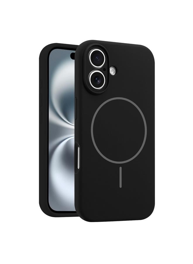 اس-توب جراب لهاتف iPhone 16 مزود بفتحة دقيقة من السيليكون السائل MagSafe - Image 1