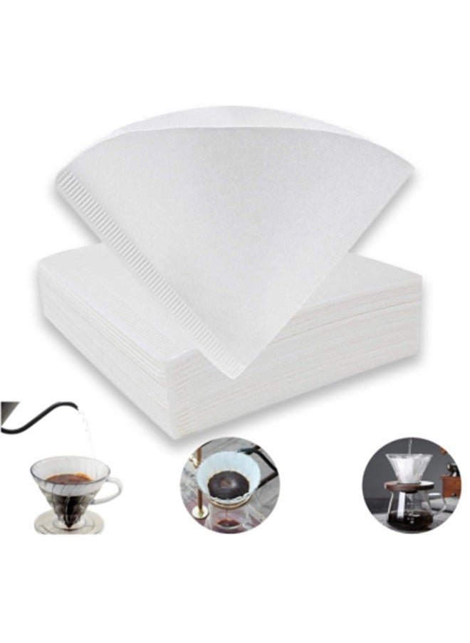 Generic Coffee Paper Filters Disposable 100pcs, Cone Coffee Filters 1-4 Cups Natural Paper, V02 Fit for V60 Conical Shaped Pour Over Coffee Dripper and Drip Coffee Maker, White  - Image 4