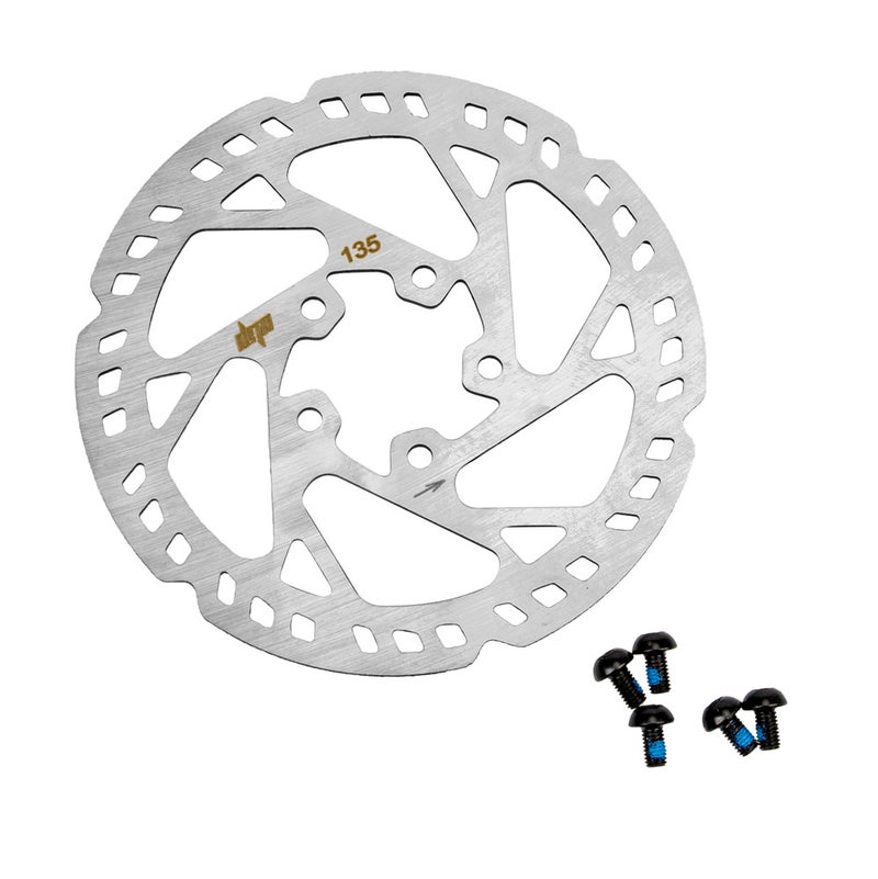 135mm Electric Scooter Disc Brake Rotor Stainless Steel Rotors with 5 Bolts Compatible with PRO/PRO2 Electric Scooters - Image 1