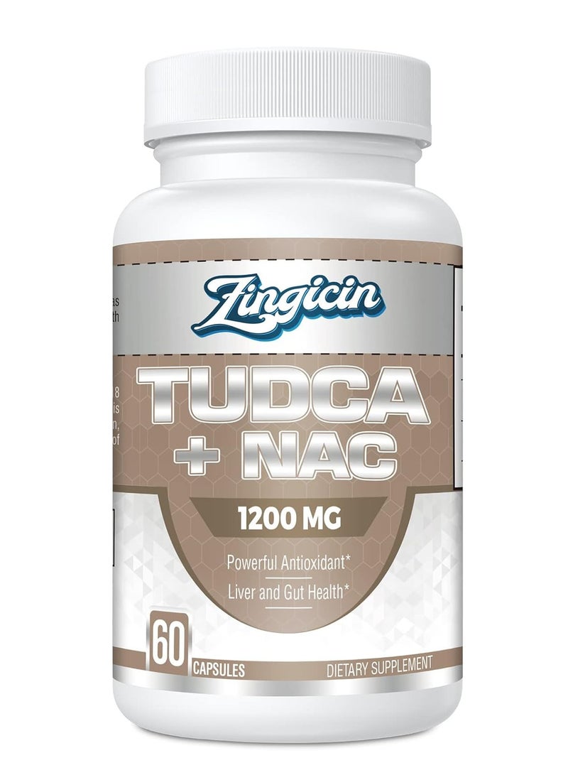 إنها صعبة مكمل TUDCA مع NAC بتركيز 1200 ملغ - 60 كبسولة - Image 1