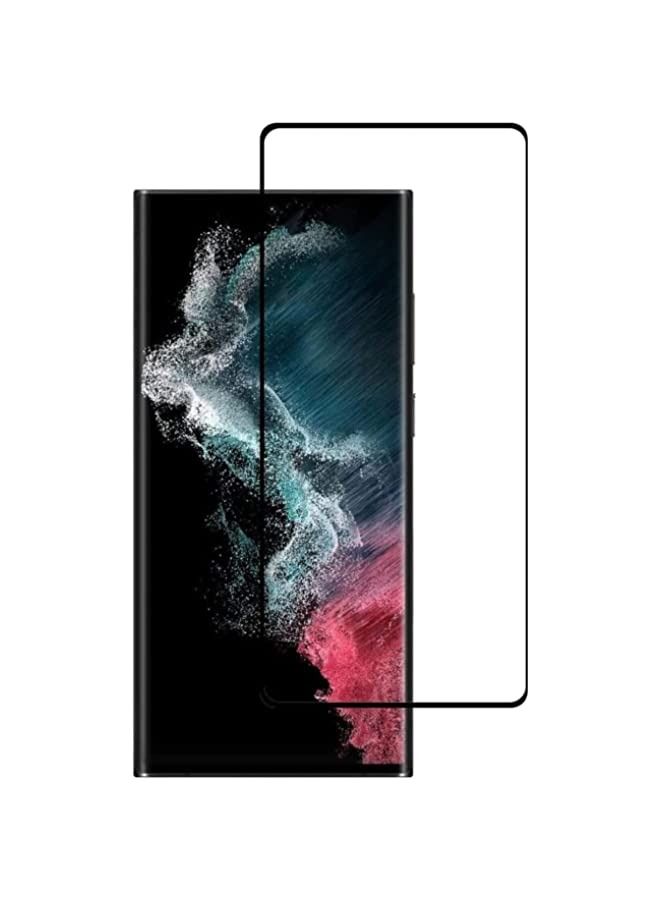 Tempered Glass Screen Protector for Samsung Galaxy S22 Ultra, Ultra Thin High Transparency Screen Protector Bubble Free, Support Fingerprint Unlock, Compatible with Galaxy S22 Ultra 
