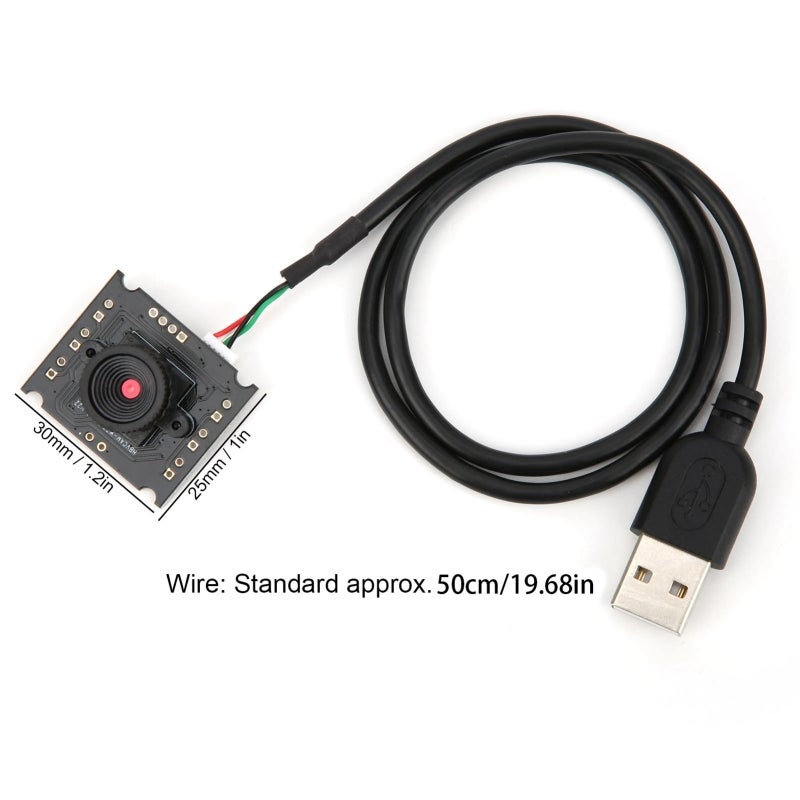 HD Lens: 1MP 50° Wide Field Of View Crystal-Clear Images - High-Performance OV9726 Photosensitive Chip Stable Sharp Image Quality For Multi-System Compatibility USB Plug-And-Play Diverse Industry Appl - Image 5
