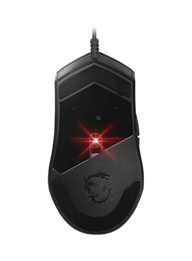 Msi Clutch Gm30 6200 Dpi AdjUStable Omron Switch Symmetrical Design Wired Rgb Gaming MoUSe - Black - Image 2