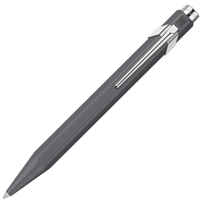 CARAN D'ACHE NF0846-595 Caran d'Ache Ballpoint Pen, Water-based, 849, Matte Gray, Slim Pack, Genuine Imported - Image 1
