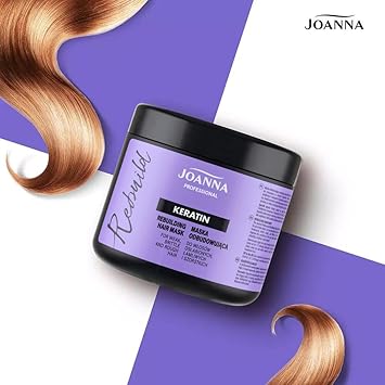 Joanna Professional Keratin Hair Mask Hair Mask With Keratin for Brittle Hair Innovative Complex Formula With Active Hair Growth Ingredients Professional Keratin Hair Loss Product 500 g - Image 4