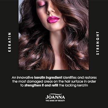 Joanna Professional Keratin Hair Mask Hair Mask With Keratin for Brittle Hair Innovative Complex Formula With Active Hair Growth Ingredients Professional Keratin Hair Loss Product 500 g - Image 5