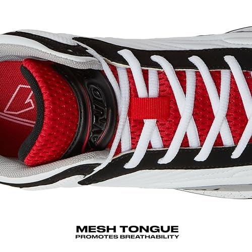 AND1 Pulse 3.0 Basketball Shoes for Men, Indoor or Outdoor, Street or Court Basketball Sneakers Men - Black, Red, or White - White/Medium Grey/Black, 9.5 Medium - Image 4