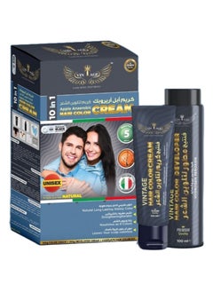 Vintage Hair Color Cream 10 in 1 Natural Black  - Image 2