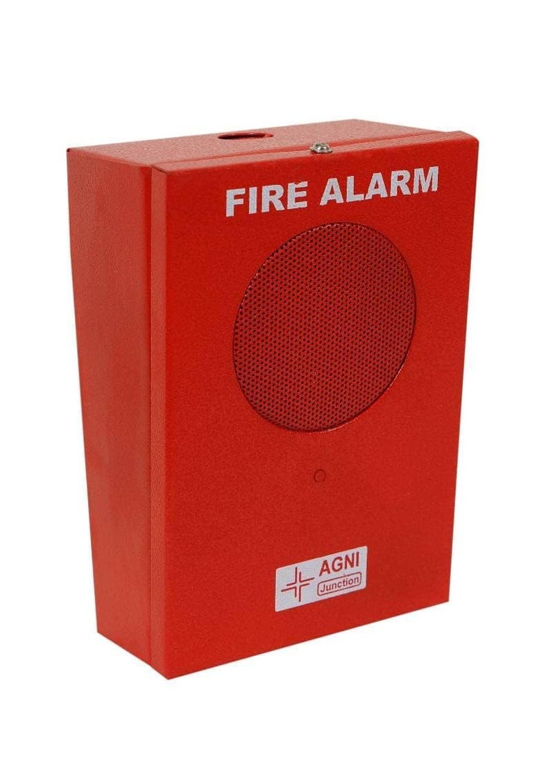 Generic Fire Safety Device Service Iron 24 Volt Dc Fire Alarm Hooter Red 