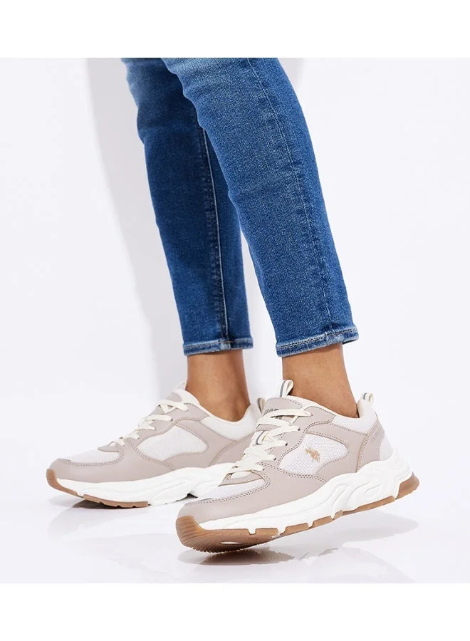 U.S. Polo Assn. U.S. Polo Assn. Women’s SORLEY GLB 6FX Fashion Sneakers – Beige