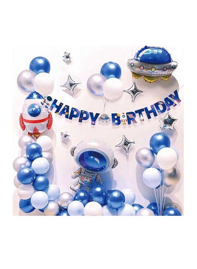 AceLuste Birthday Party Balloons, Cartoon Astronaut Theme, Kids Birthday Decoration, Baby Birthday Party Balloons  - Image 1