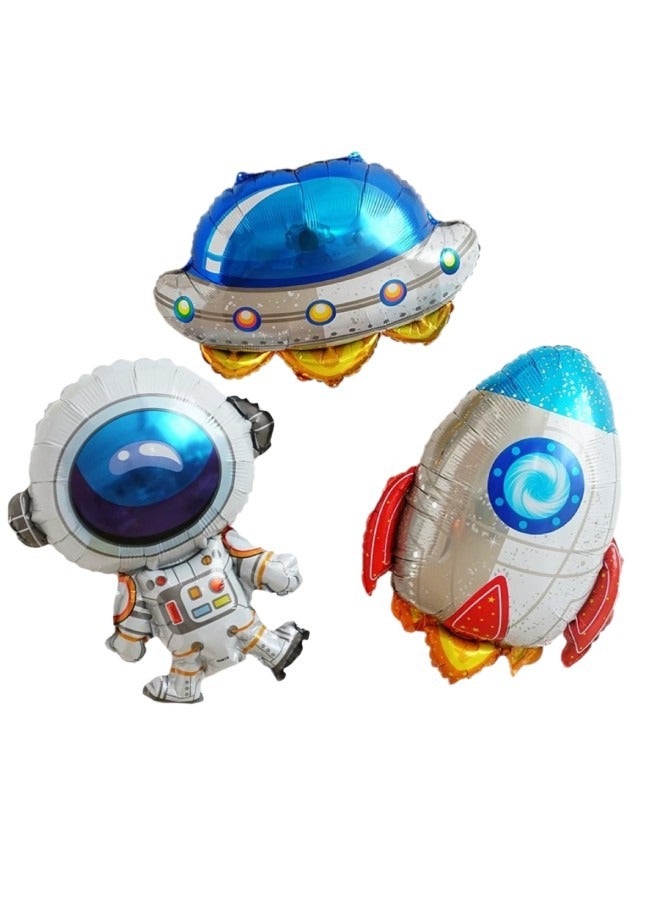 AceLuste Birthday Party Balloons, Cartoon Astronaut Theme, Kids Birthday Decoration, Baby Birthday Party Balloons  - Image 2