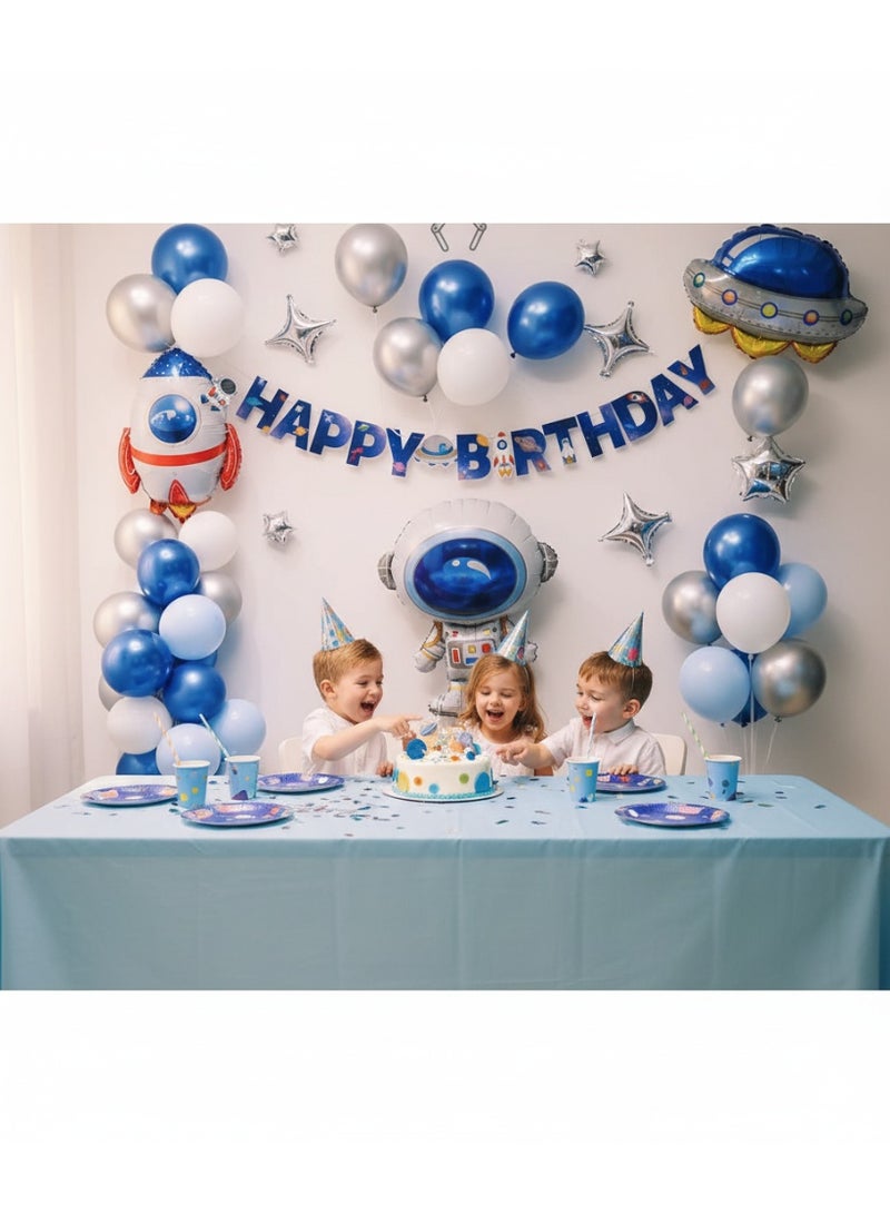 AceLuste Birthday Party Balloons, Cartoon Astronaut Theme, Kids Birthday Decoration, Baby Birthday Party Balloons - Image 1