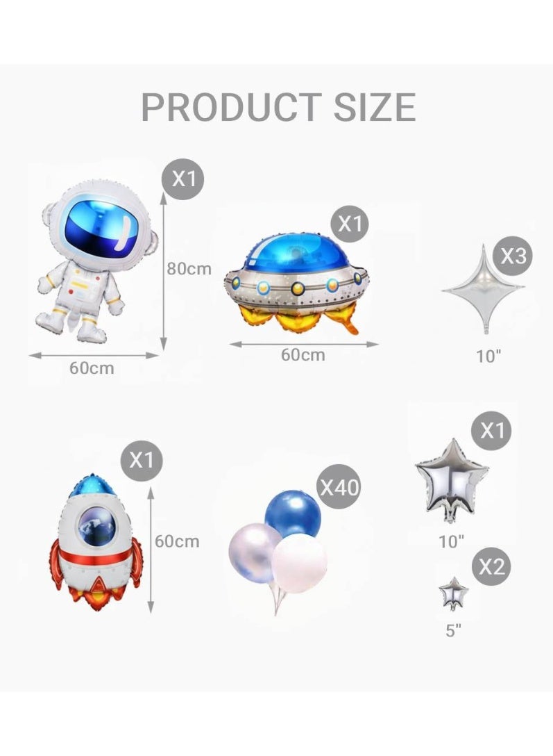 AceLuste Birthday Party Balloons, Cartoon Astronaut Theme, Kids Birthday Decoration, Baby Birthday Party Balloons - Image 4