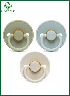 3 Piece Latex Pacifier for Baby 0-6 Months