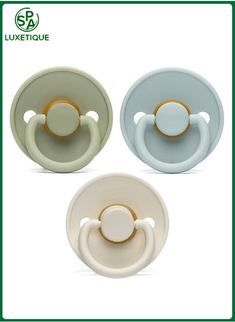 3 Piece Latex Pacifier for Baby 0-6 Months