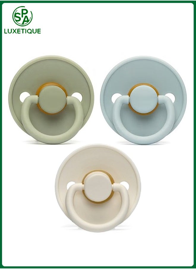spa luxetique - 3 Piece Latex Pacifier for Baby 0-6 Months - Image 1