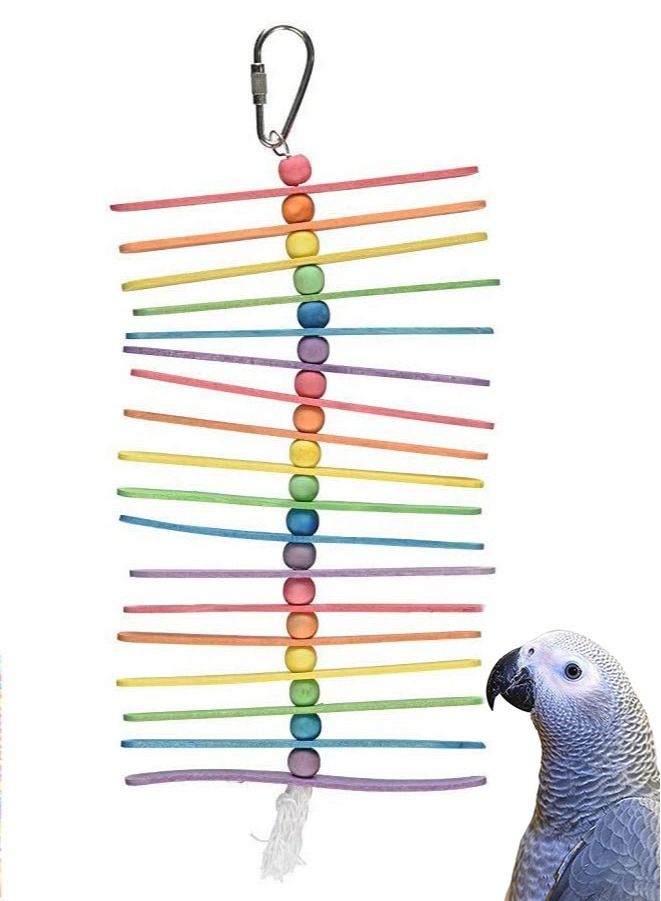 Parrot Toys Natural Wooden Sticks Bird Chewing Sticks Toys 11 inch