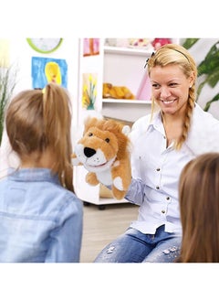 General Hand puppet, cute and soft animal plush toy |Removable mouth plush toy for pretend play, baby plush toy for performance theater, birthday gift  - Image 3
