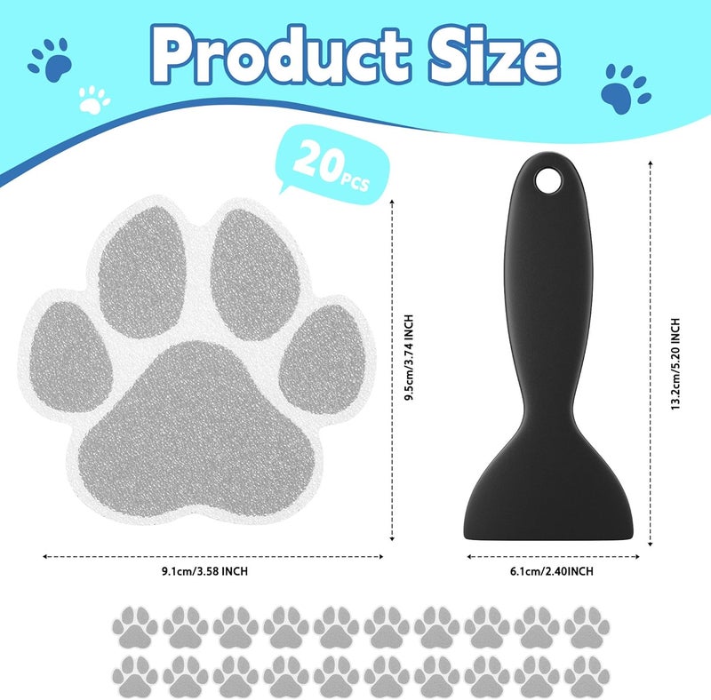 Secopad 20 PCS Original Non-Slip Bathtub Stickers, Large Safety Bathroom Tubs Showers Treads Adhesive Decals with Scraper - Image 5
